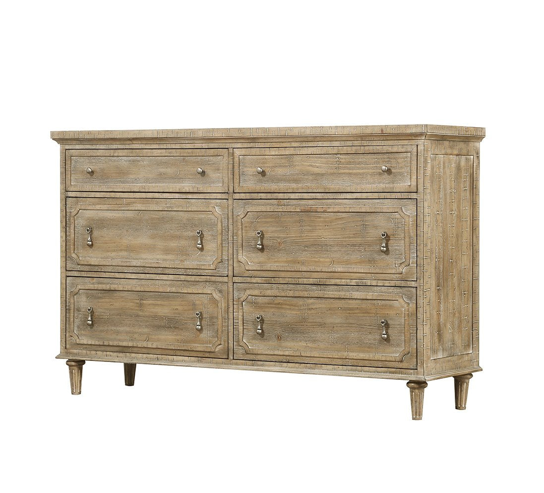 Greenville 64" 6 Drawer Dresser - Sandstone - Classic Carolina Home