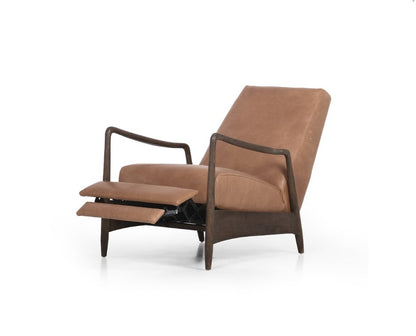 Brandon 29" Top Grain Leather Reclining Chair - Brandy