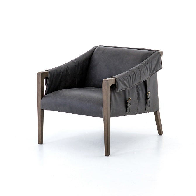Edney 27" Occasional Chair - Ebony + Grey - Classic Carolina Home