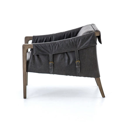 Edney 27" Occasional Chair - Ebony + Grey - Classic Carolina Home