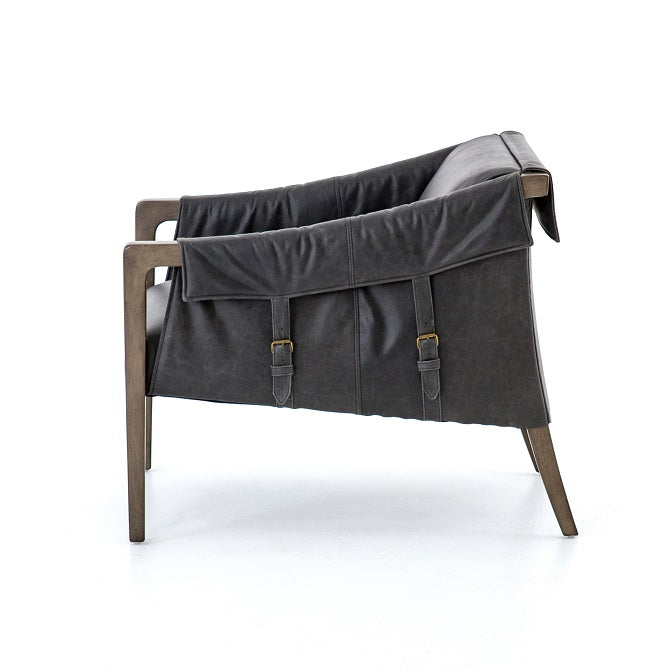 Edney 27" Occasional Chair - Ebony + Grey - Classic Carolina Home