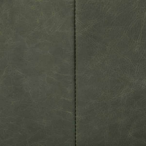 Rhett 76" Top Grain Leather 2 Cushion Sofa - Sage - Classic Carolina Home