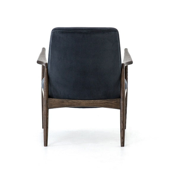 Brandon 26" Velvet Chair - Shadow - Classic Carolina Home