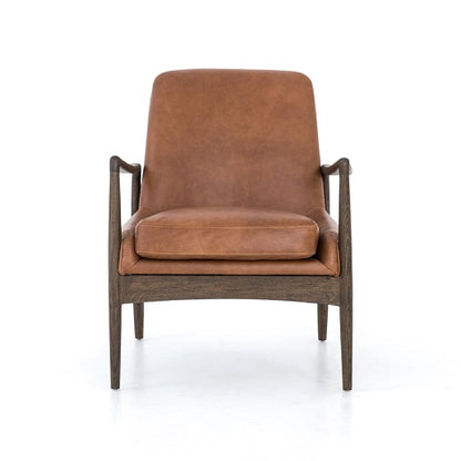 Brandon 26" Top Grain Leather Chair - Brandy - Classic Carolina Home