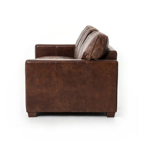 Lamont 72" Top Grain Leather Sofa - Cigar - Classic Carolina Home
