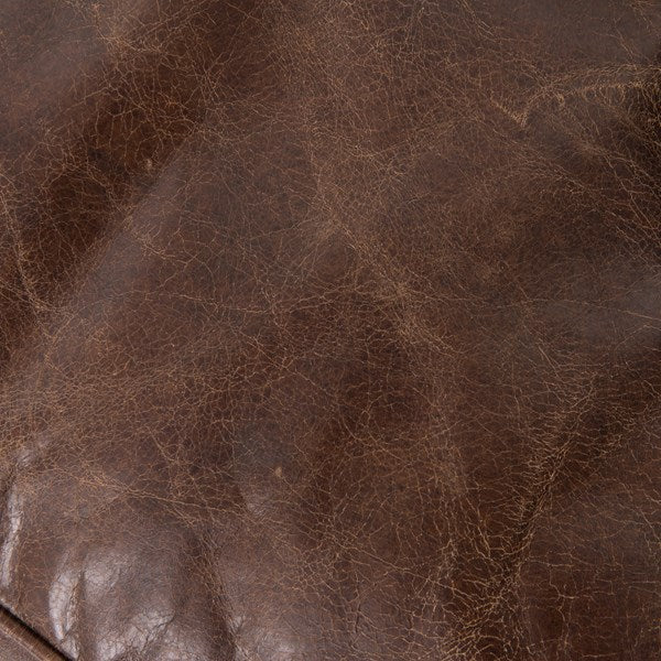 Conroy 96" Top Grain Leather Tufted Sofa - Cigar - Classic Carolina Home