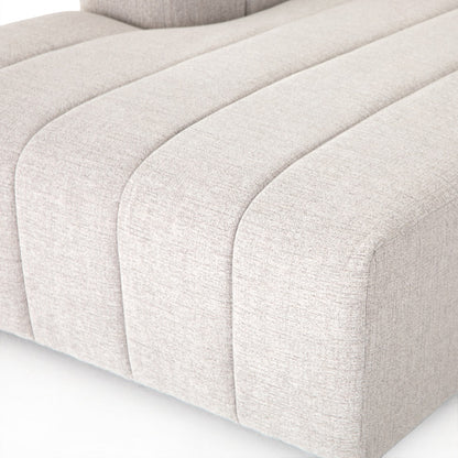 Lindsay 157" Channeled Section w/Left Arm Facing Chaise - Sandstone - Classic Carolina Home