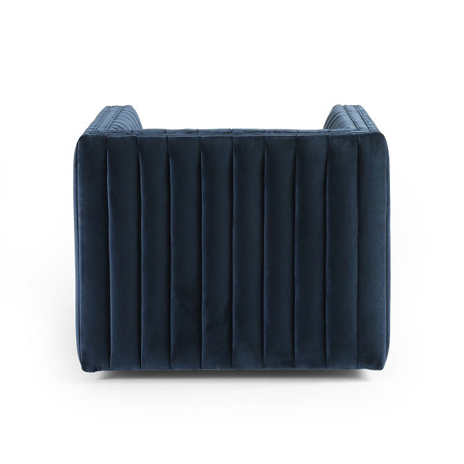 Augustus 32" Swivel Chair - Navy - Classic Carolina Home