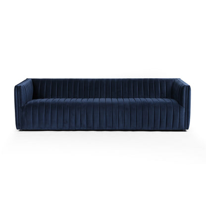 Augustus 97" Bench Seat Sofa - Navy - Classic Carolina Home
