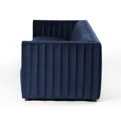 Augustus 97" Bench Seat Sofa - Navy - Classic Carolina Home