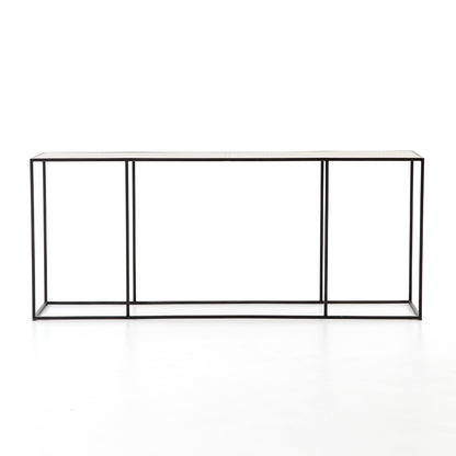 Sandoval 71" Wood + Brass Console Table - Classic Carolina Home