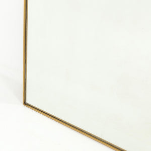 Bellvue 32" Floor Mirror - Polished Brass - Classic Carolina Home