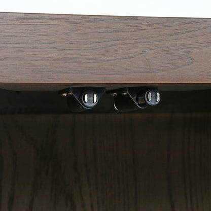 Modena 91" Walnut + Brass Sideboard - Classic Carolina Home