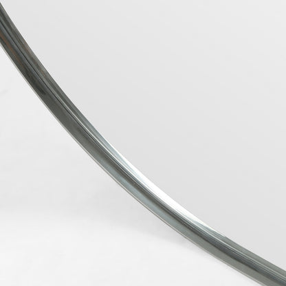 Bellvue 47" Square Mirror - Shiny Steel - Classic Carolina Home