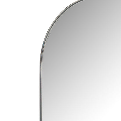 Bellvue 47" Square Mirror - Shiny Steel - Classic Carolina Home