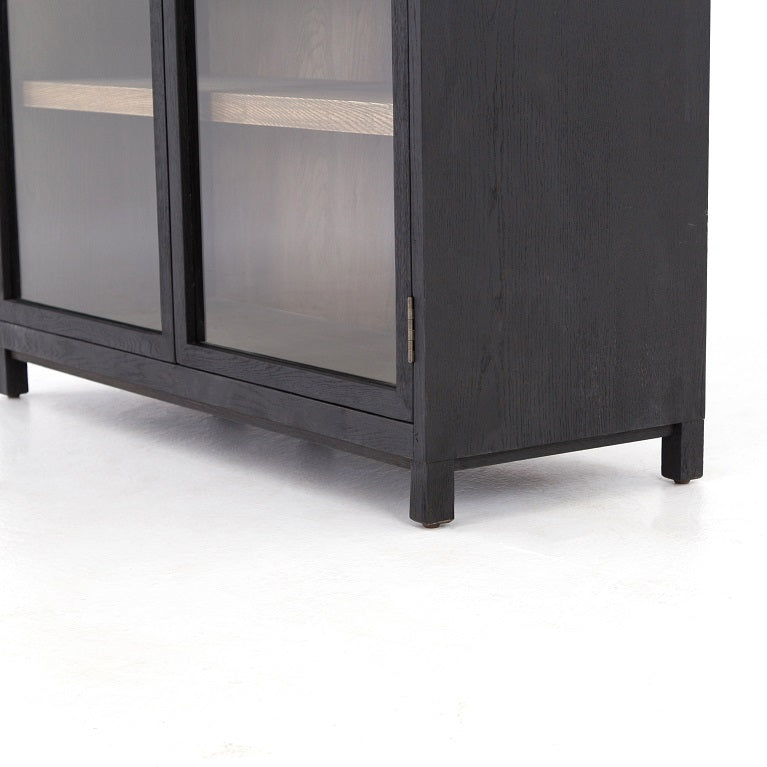 Mika 48" Oak + Glass Cabinet - Classic Carolina Home