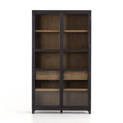 Mika 48" Oak + Glass Cabinet - Classic Carolina Home