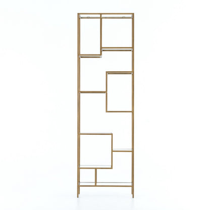 Halton 32" Iron + Glass Bookcase - Classic Carolina Home