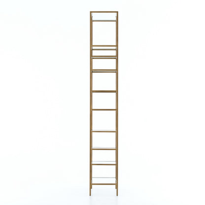 Halton 32" Iron + Glass Bookcase - Classic Carolina Home