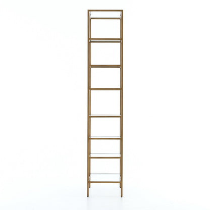 Halton 32" Iron + Glass Bookcase - Classic Carolina Home