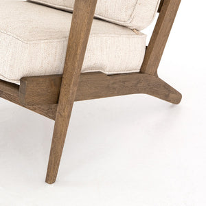 Britt 28" Lounge Chair - Natural + Grey Oak - Classic Carolina Home