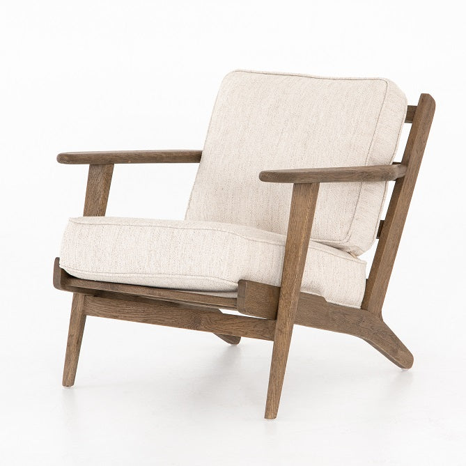 Britt 28" Lounge Chair - Natural + Grey Oak - Classic Carolina Home