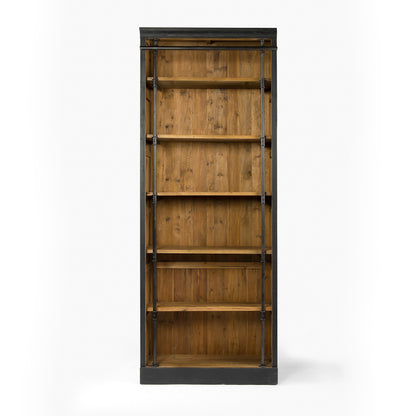 Ivan 39" Bookcase - Antique Black - Classic Carolina Home