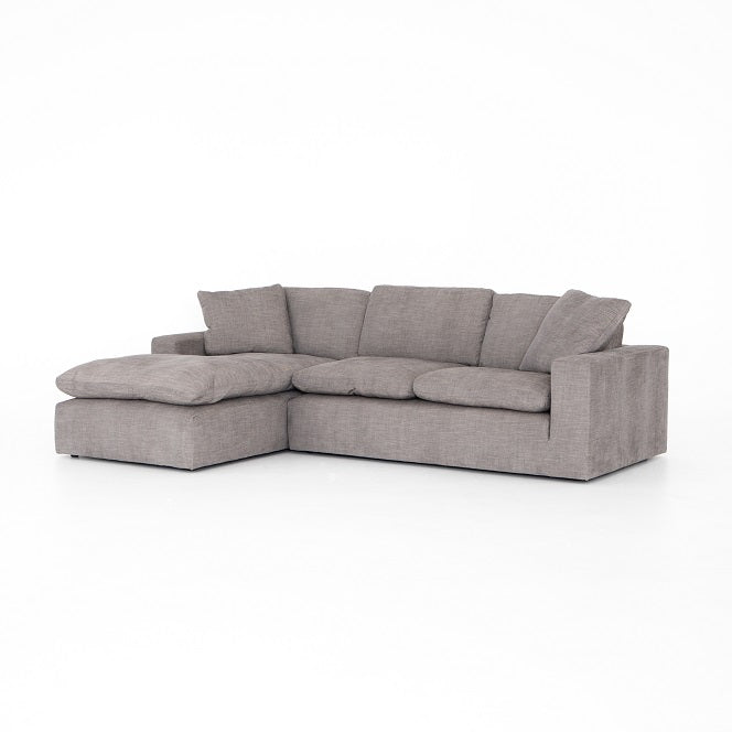 Pritchard 106" Sectional w/Chaise - Soft Charcoal - Classic Carolina Home