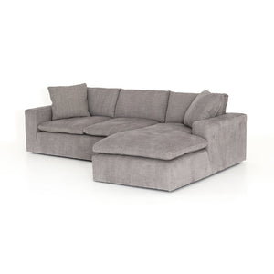 Pritchard 106" Sectional w/Chaise - Soft Charcoal - Classic Carolina Home