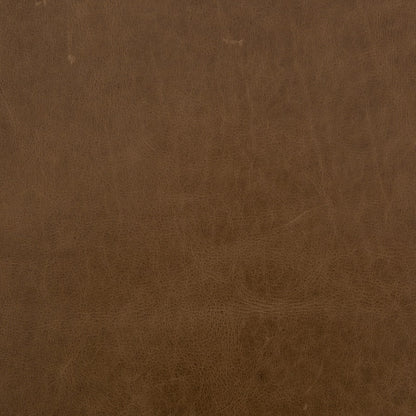 Beaufort 72" Top Grain Leather + Iron Bench - Warm Taupe Dakota - Classic Carolina Home