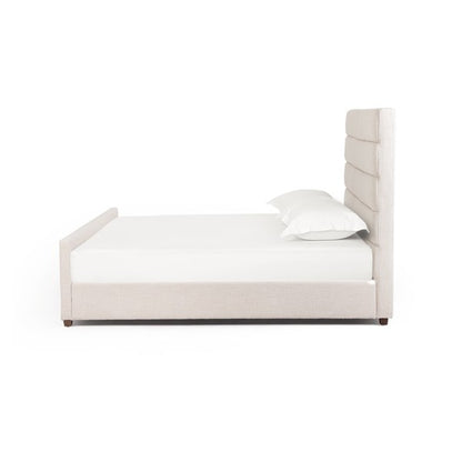 Darlington Upholstered Bed - Ivory - Classic Carolina Home