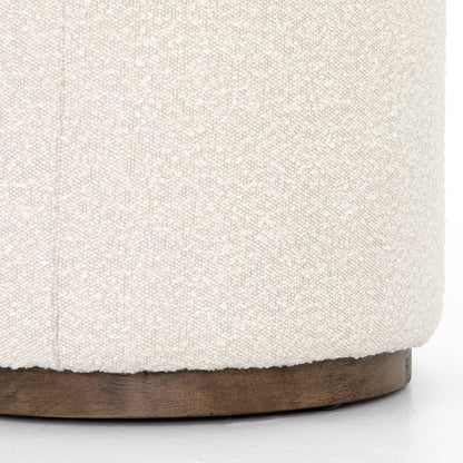 Johnna 22" Ottoman - Cream - Classic Carolina Home