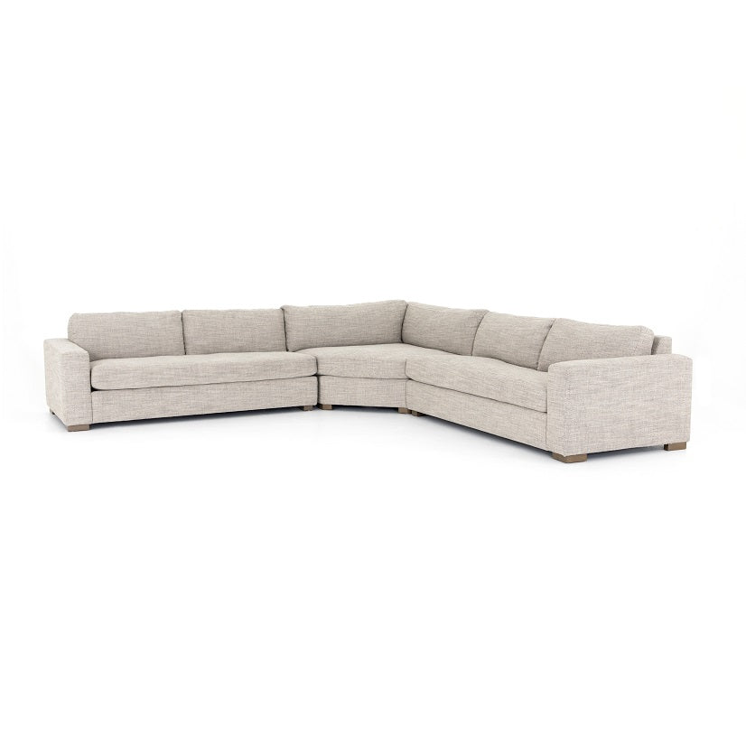 Manassas 138" Bench Seat Sectional - Quick Sand - Classic Carolina Home