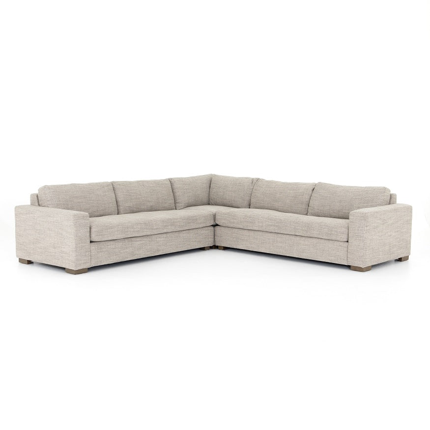 Manassas 118" Bench Seat Sectional - Quick Sand - Classic Carolina Home