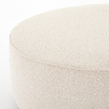 Johnna 36" Ottoman - Cream Boucle - Classic Carolina Home