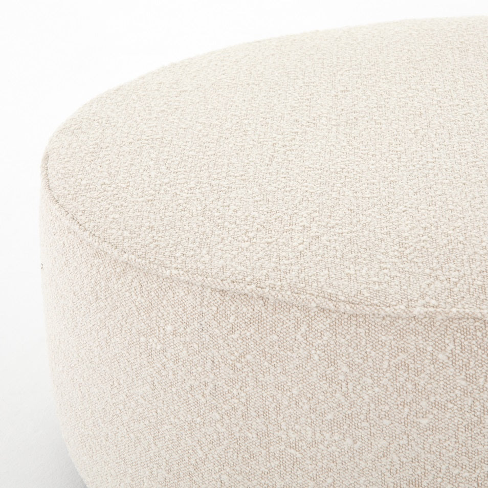 Johnna 36" Ottoman - Cream Boucle - Classic Carolina Home