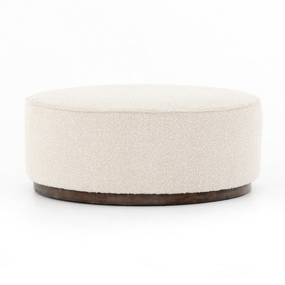 Johnna 36" Ottoman - Cream Boucle - Classic Carolina Home