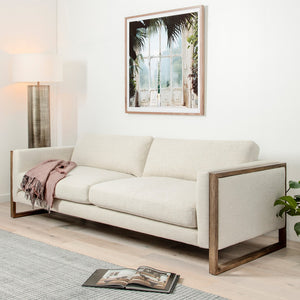 Otto 97" 2 Cushion Sofa - Cream - Classic Carolina Home