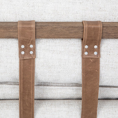 Kelly 85" Chaise - Cream - Classic Carolina Home