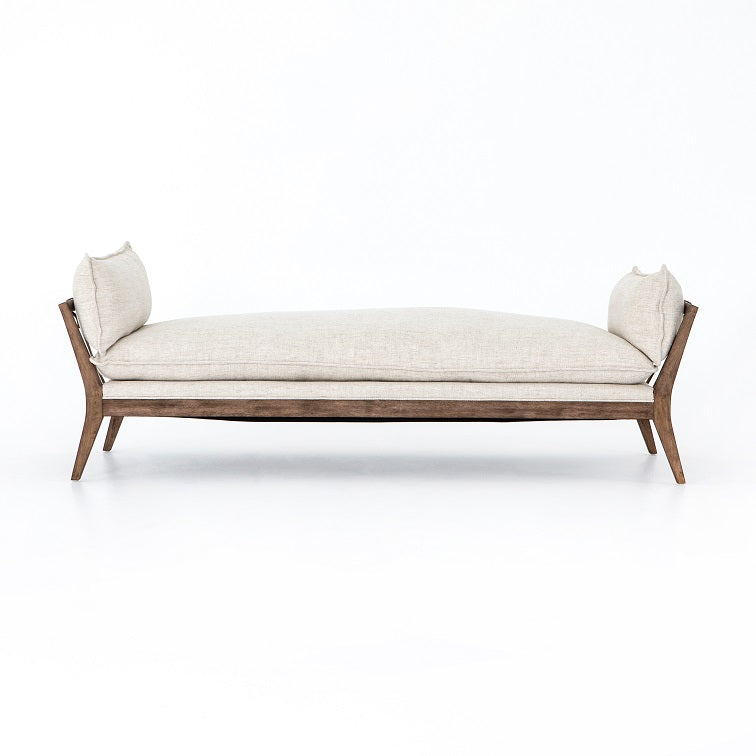 Kelly 85" Chaise - Cream - Classic Carolina Home