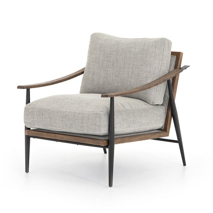 Clark 29" Occasional Chair - Grey Twill - Classic Carolina Home