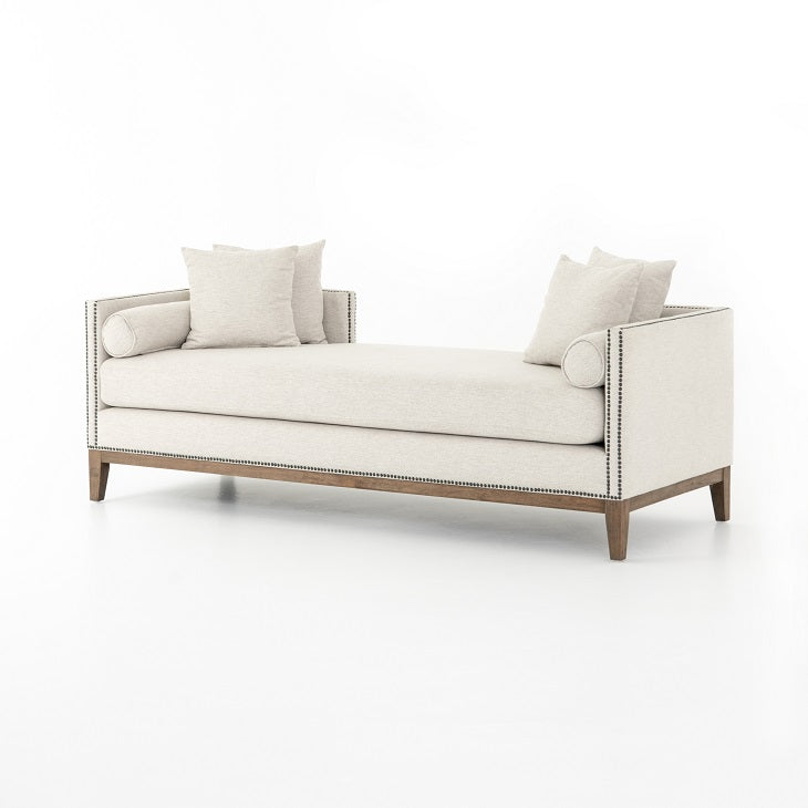 Marci 83" Double Chaise - Platinum - Classic Carolina Home