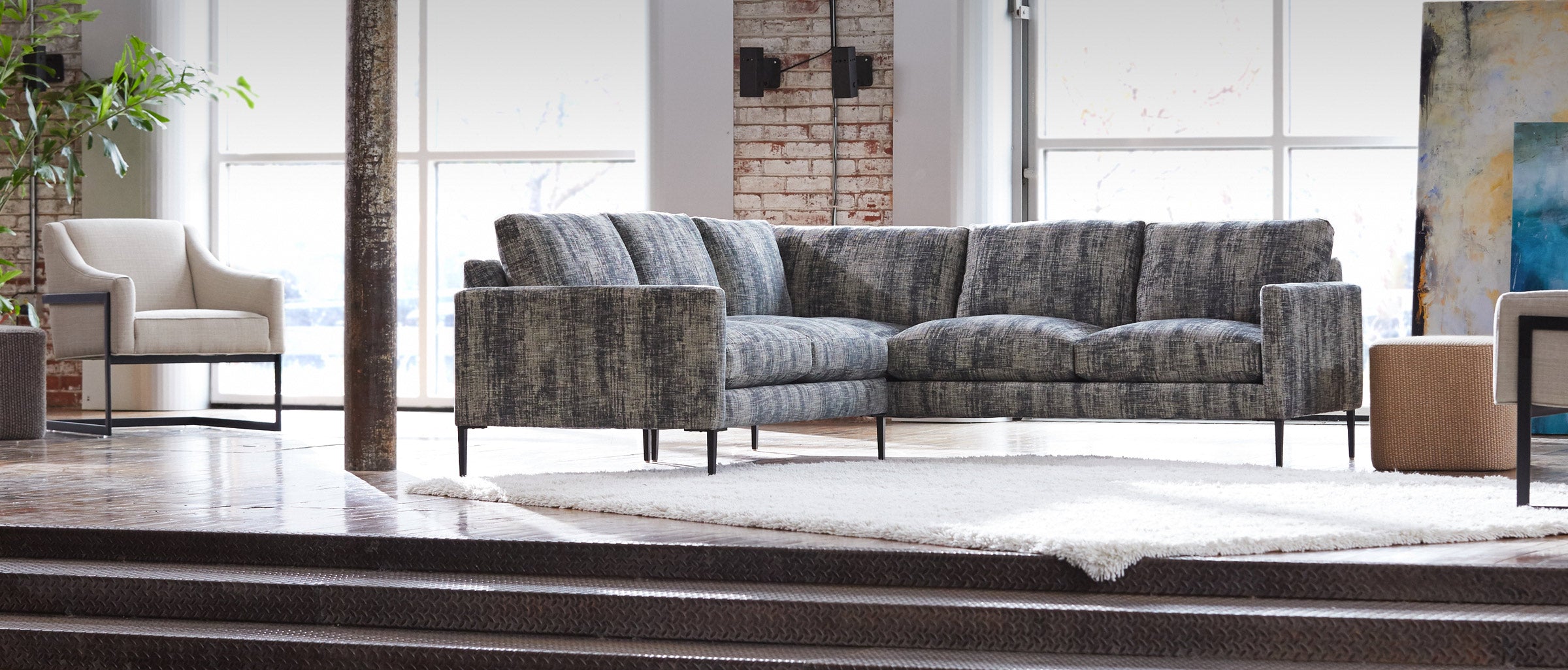 Chelsea Quick Ship 93" x 92" 5 Cushion Sectional