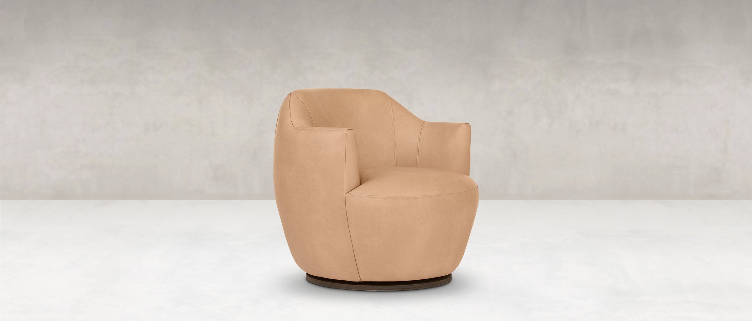 Wendy Express Ship 31" Top Grain Leather Swivel Chair