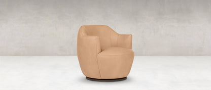 Wendy Express Ship 31" Top Grain Leather Swivel Chair