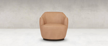 Wendy Express Ship 31" Top Grain Leather Swivel Chair