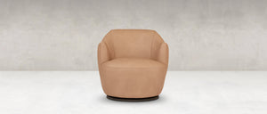 Wendy Express Ship 31" Top Grain Leather Swivel Chair