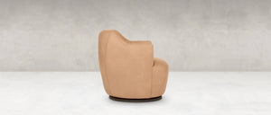 Wendy Express Ship 31" Top Grain Leather Swivel Chair
