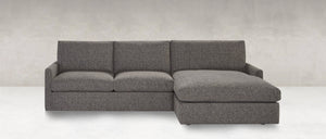 Ethan Quick Ship 114" 2 Trillium Cushion Sofa + Chaise