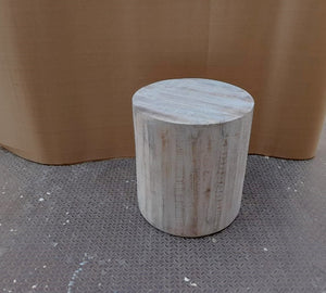 Tanner 22" Round End Table - Sandblasted Taupe